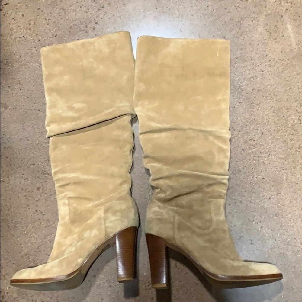 tan suede boots